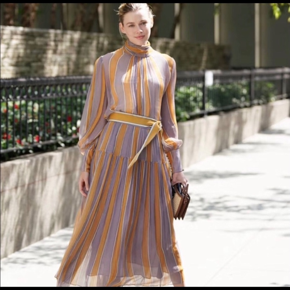 Zimmermann silk dress with ribbon belt